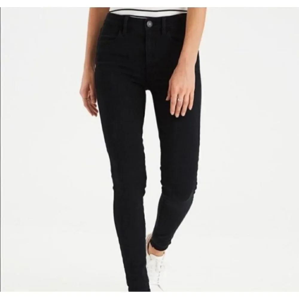 American Eagle black jeggings sz 8